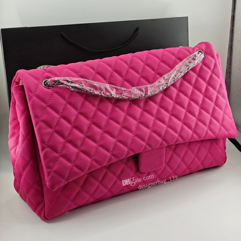 Designer bag XL Classic Flap Bag Women Shoulder Bags Leather Chain Black Caviar Maxi Cross body Purse Jumbo handbags