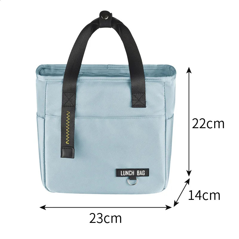 Insulated Bento Lunch Box Thermal Bag Large Capacity Food Zipper Storage Bags Container for Women Cooler Travel Picnic Handbags 250528