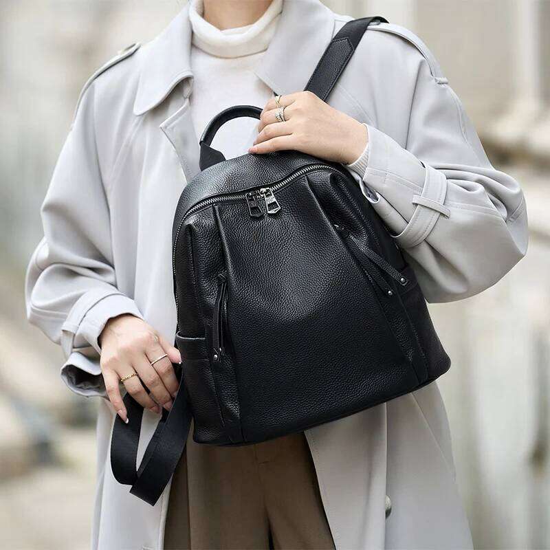 2025 New ZOOLER Full Skin 100% Genuine Leather Women Brand Fashion Roomy Travel Backpack Handmade Bag#Yc575