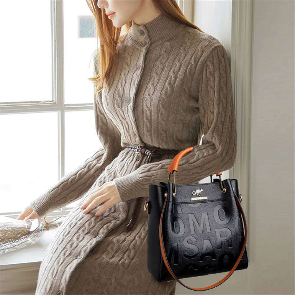 2023 Spring New Letter Pattern Designer Women's Handbag Quality Leather Women Shoulder Design Ladies Messenger Bags