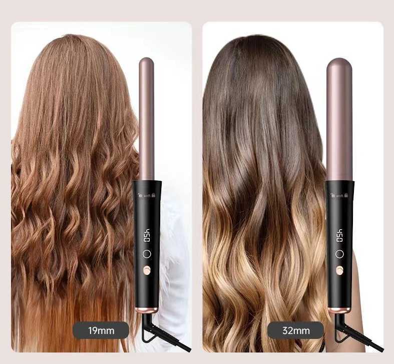 Wavytalk 5 in 1 Curling Iron Set with Thermal Brush and 4 Interchangeable Ceramic Curling Wands (0.5-1.25) Instant Heat Up HaXJ250528