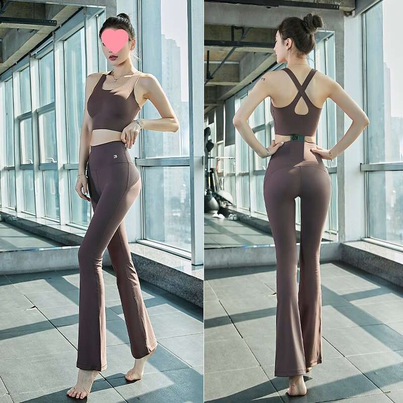 High Quality Exercise Yoga Clothing Yoga Clothing New Style High End Sense Elegant Slimming Niche Fitness Wear Pilates Running Sports Suit For Women F