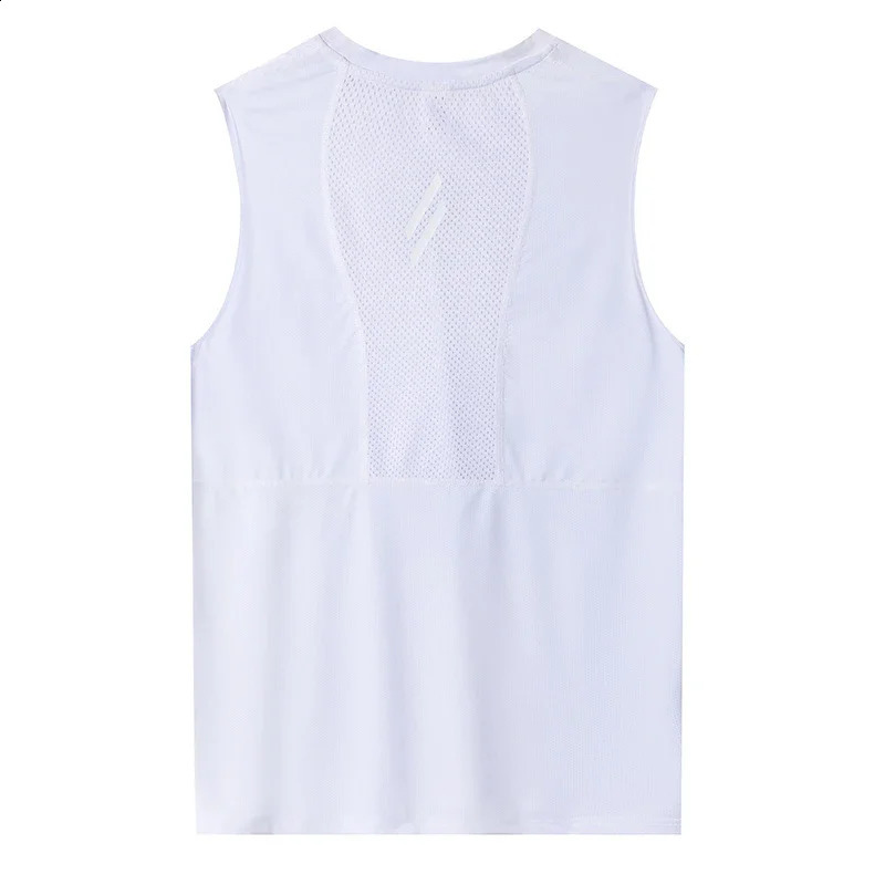 Mens Vest Black Breathable QuickDrying Polyester Fiber Sports Sleeveless Suitable for Gym Running and Training Casual 250517