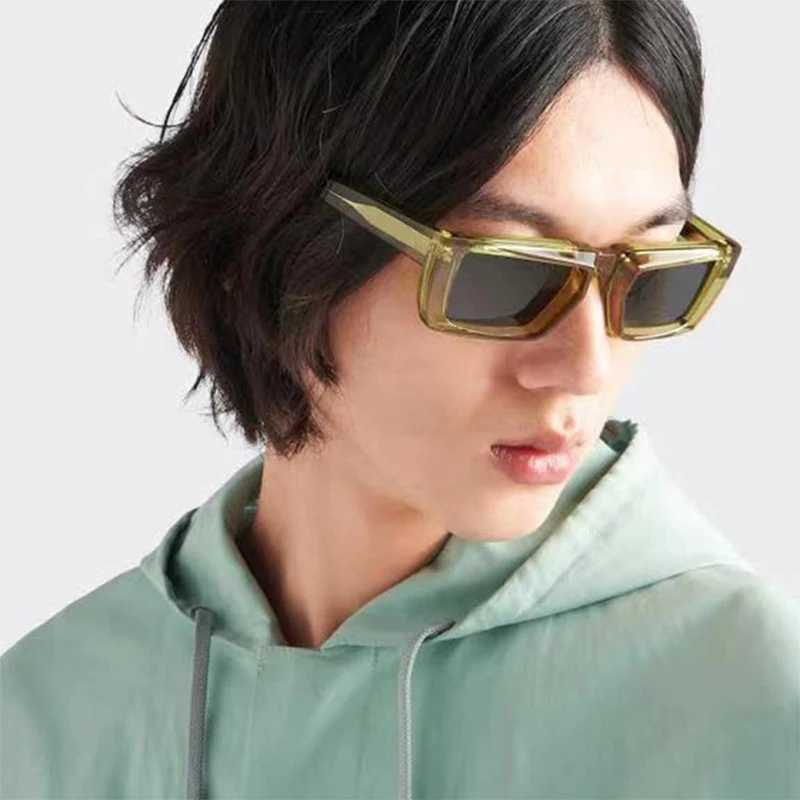 New Y2K Sunglasses for Men Women Trendy Sun Glasses Goggle Man Brand Designer Square Glasses Shades Female UV400 Eyewear XJ250528