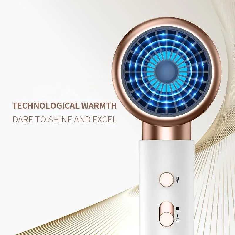 2000W 5th Gear Professional Hair Dryer Negative Lonic Blow Dryer Hot Cold Wind Air Brush Hairdryer Strong PowerDryer Salon ToolXJ250528