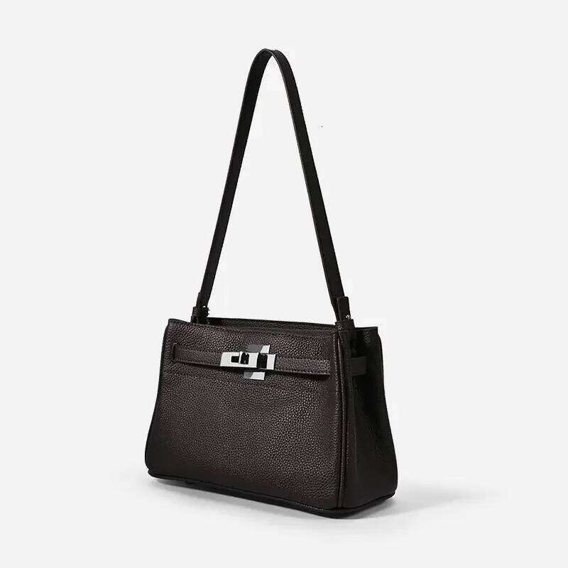 2024 Autumn/Winter New Arrival Top Layer Cow Leather Women's Kali Bag Crossbody Single Shoulder Underarm High-End Feel Fashi