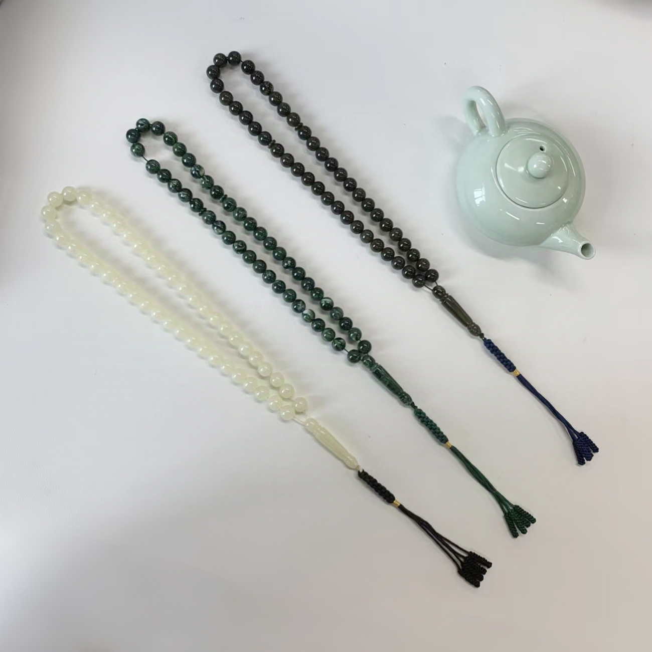 Resin Muslim Prayer Beads with Mixed Colors - Durable Rice Flower Design