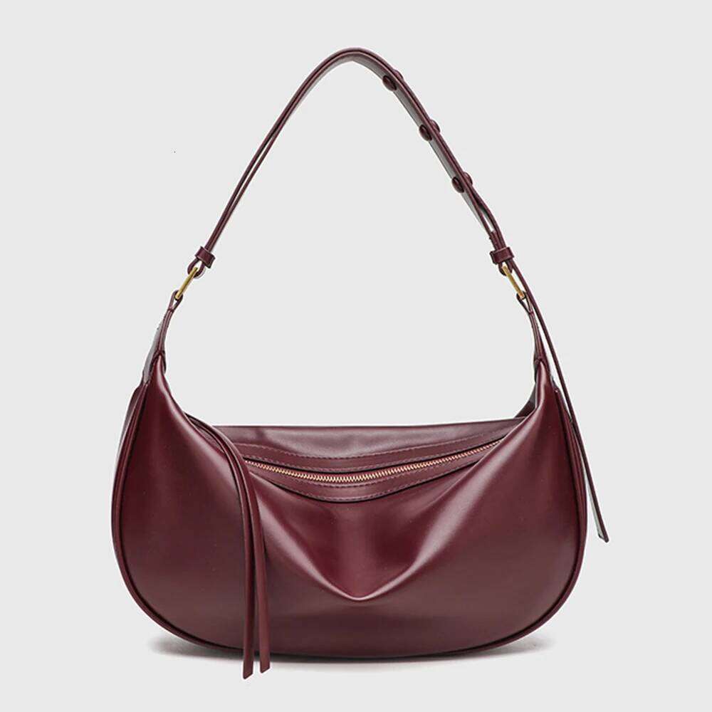 Women's Bags Designer Fashion Soft PU Leather Shoulder Half Moon Tote Bag Designer Handbags And Purses High Quality Canvas Bags Hobos