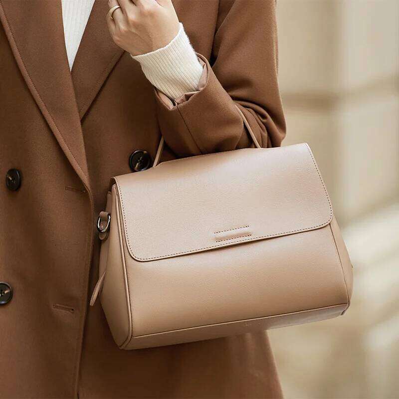 2025 NEW Hing End Genuine Leather Handbags Tote Bag Luxurious Solid Women Shoulder Bags Business Women#Sc1707