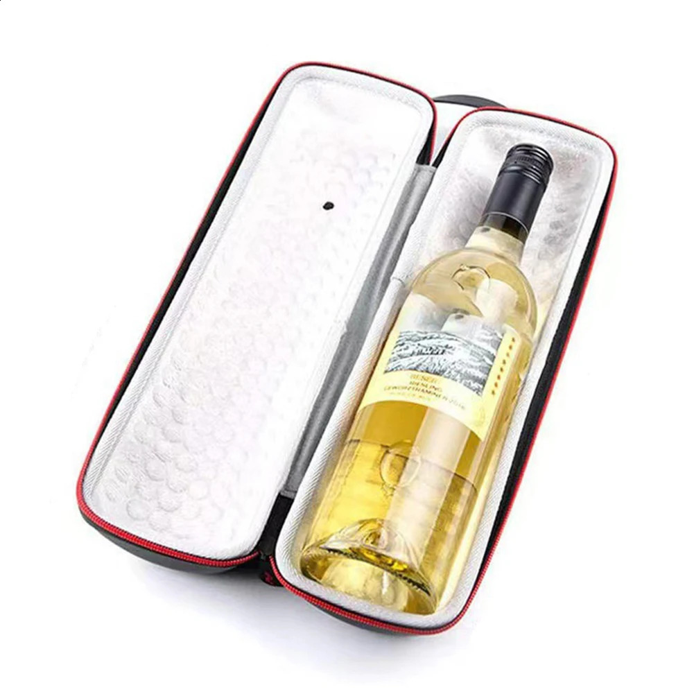 EVA Cooler Ice Bags Shockproof Single Red Wine Gift Box Waterproof Insulation Storage with Hand Strap for Party Travel 250528
