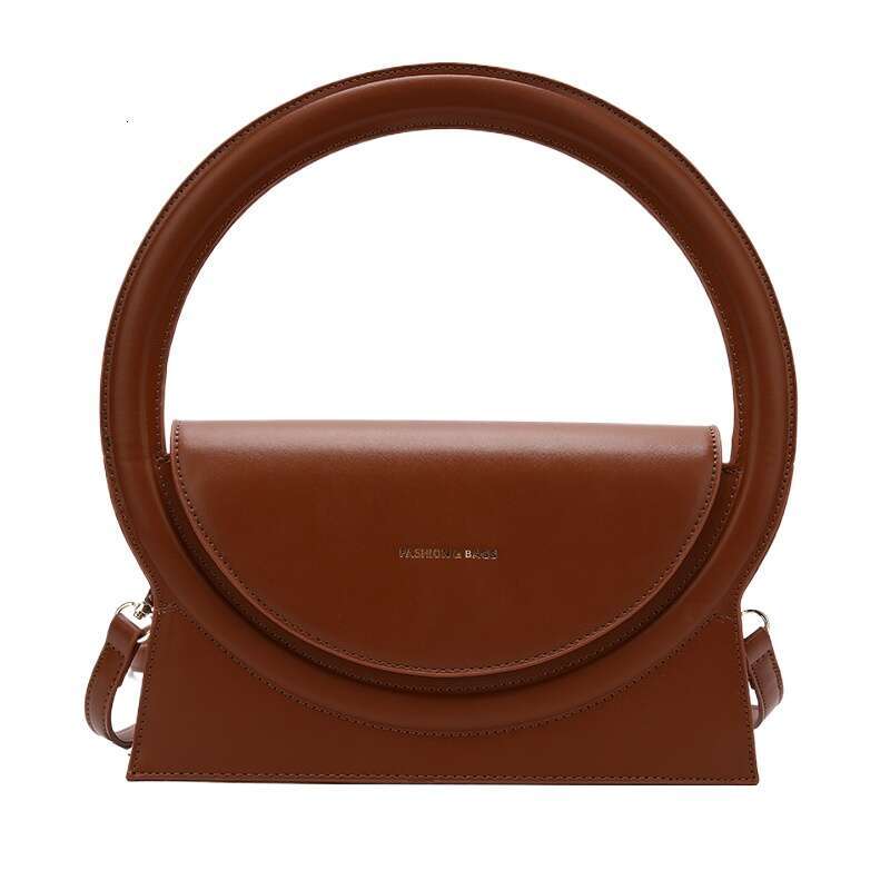 Designer Bag Women Round Ring Handbags Large Circle Design Tote Leather Shoulder Bag Female Fashion Crossbody Shopping Top Handle Bags