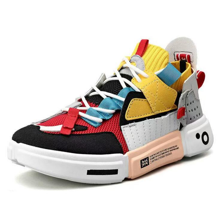 New Design Custom Brand Thick Sole Mesh Breathable Men's Walking Casual Running Sneakers Z 5.29-1