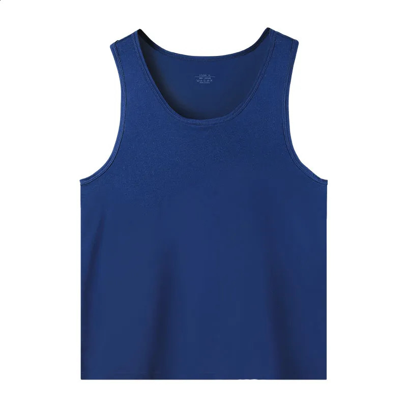 Mens pure cotton vest breathable slim youth sports foundation hurdle I loose summer thin halter undershirt 250517