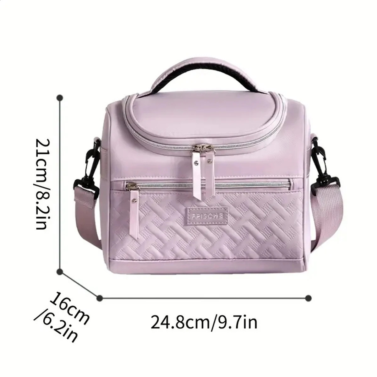 Large Insulated Lunch Bag Cooler Hand washable durable polyester lunch box with padded shoulder strap for work school picnics 250528