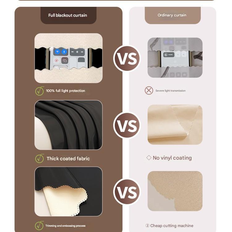T0482 Internet celebrity punch-free Velcro curtains rental house self-adhesive blackout cloth factory dormitory bedroom bay window gauze curtain