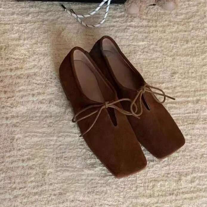 French Style Niche Square Toe Bowknot Flat Ballet Shoes Women Spring Autumn New Mary Jane Loafers