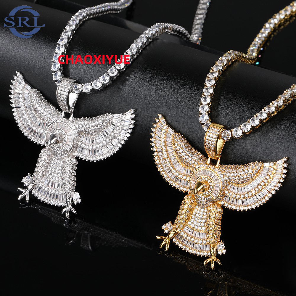 Wholesale Moissanite Pendant 18K Electroplating Necklace Moissanite ZIRCON Diamond Iced Out Hip Hop Necklace