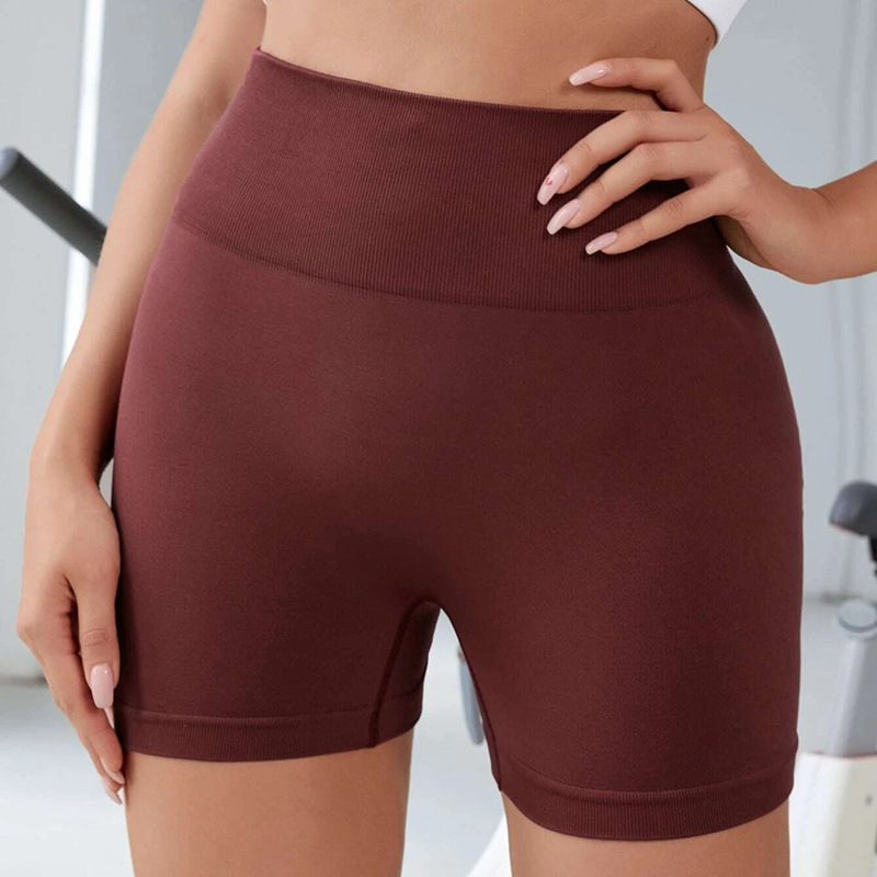 Yoga Shorts High-Rise Breathable No T-Line Workout Tights Outfits High Waisted Sports Shorts Fashion For Women'sPush Up Running Slim Fit Casual B
