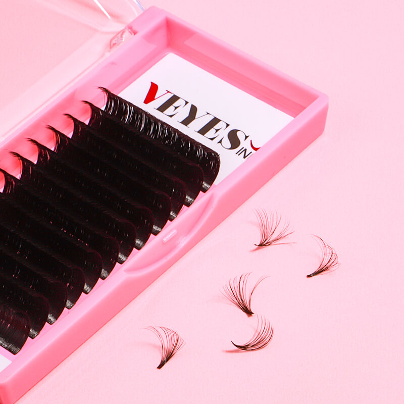 Veyes Easy Fanning Eyelash Extensions Veyelash Smart Fanning Lashes Fast Bloom Austomatic Flowering Natural Lash Extensions