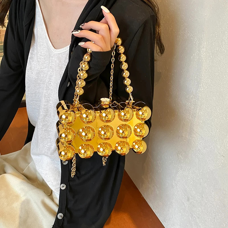 Acrylic Clutch Purse For Women Bubble Crossbody Detachable Strap Square Handbag Wedding Prom Party Leisure Shopping Bag 250528