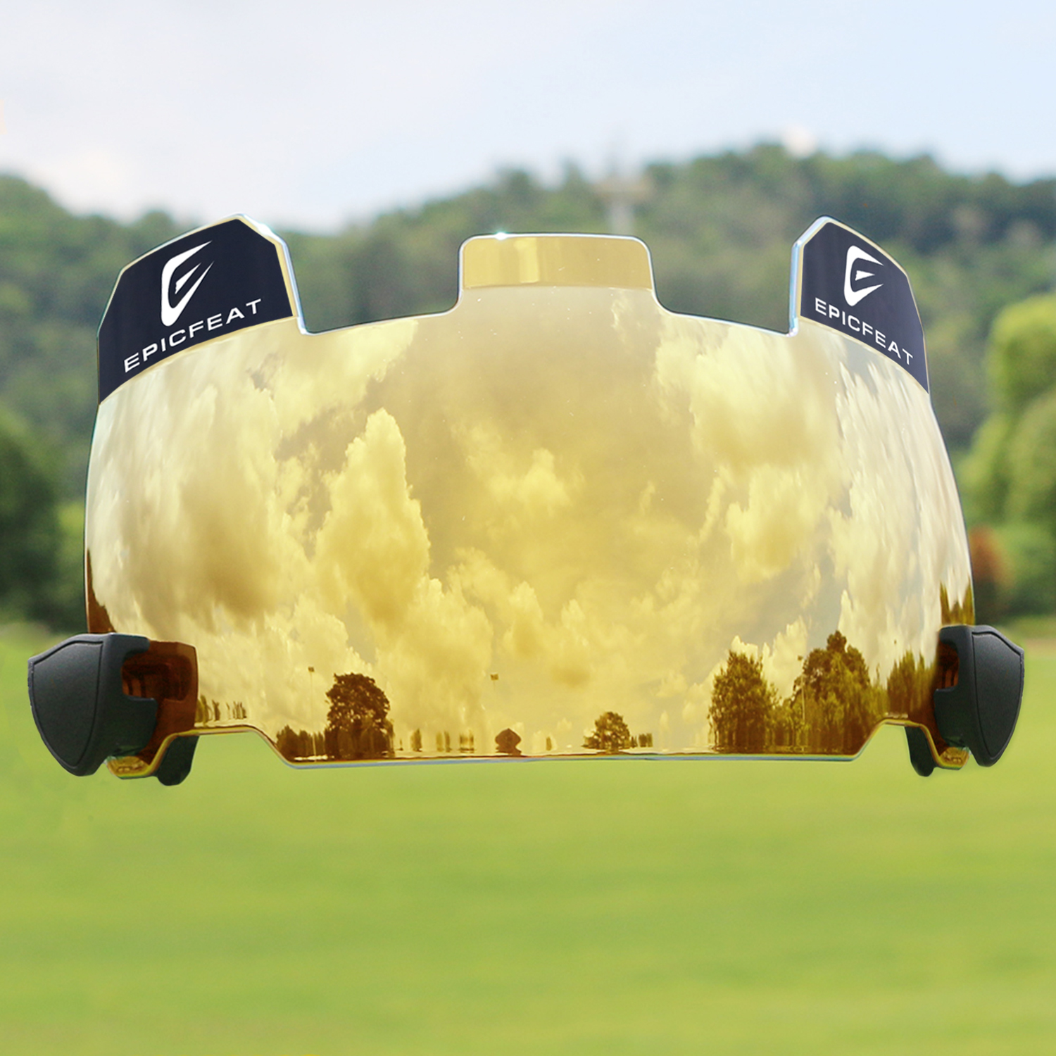 American football helmet visor, football sun visor, spherical mirror, universal one-size-fits-all, suitable for helmets of all sizes.