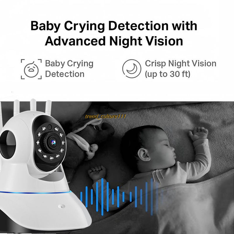 360° Bifrequency WiFi HD Wireless 2MP Indoor Outdoor Night Vision AlarmCam CCTV Camera IP Security Cameras