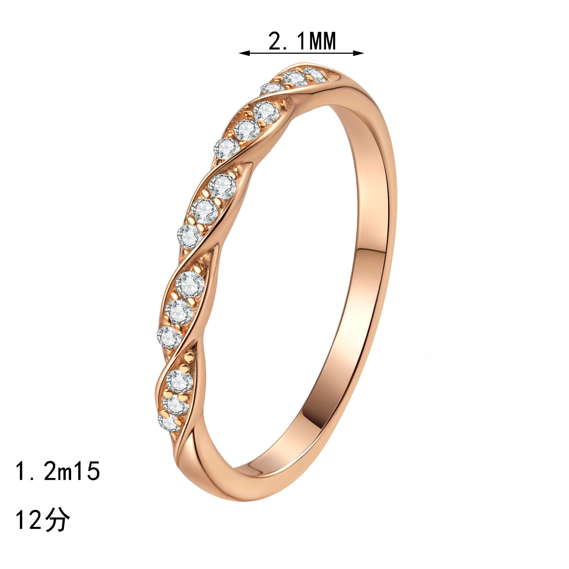 Women's Unisex Wrist Accessory: Handcrafted Dazzling Wave Motif S925 Silver Ring Set With Real Moissanites