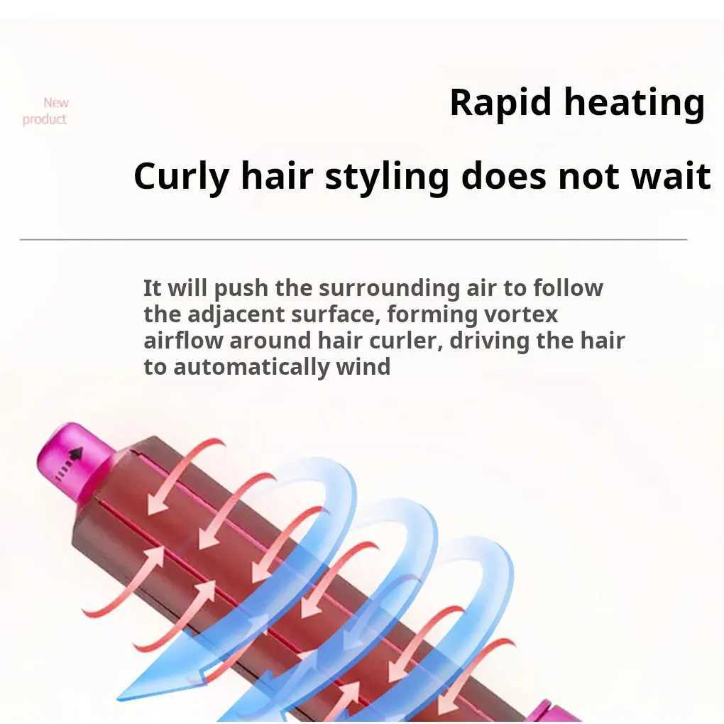 Hair Brush Styling Needs Hair Automatically Hair Without And Straightening Curling Hair Temperature For Long-lasting StylerXJ250528