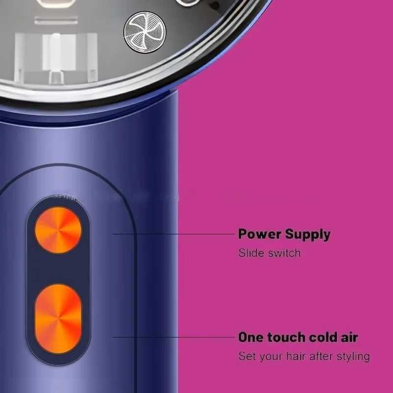 Super Hair Dryer Leafless High Speed Negative Ion Hair Care 160000RPM Fas Dry 220V Super Home Hair Salon Blow DryerXJ250528