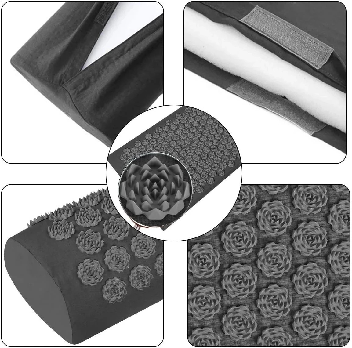 Acupressure Yoga Mat Kuznetsovs Applicator Cushion Sensi Massage Body Needles With Spikes Pillow Foot Massager Fitness Pilates 250519