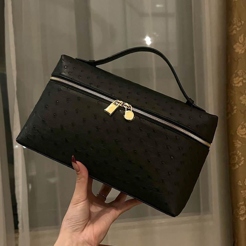 Designer Box Ostrich box bag mini Shoulder Women Leather Handbag Female Crossbody Bag with box