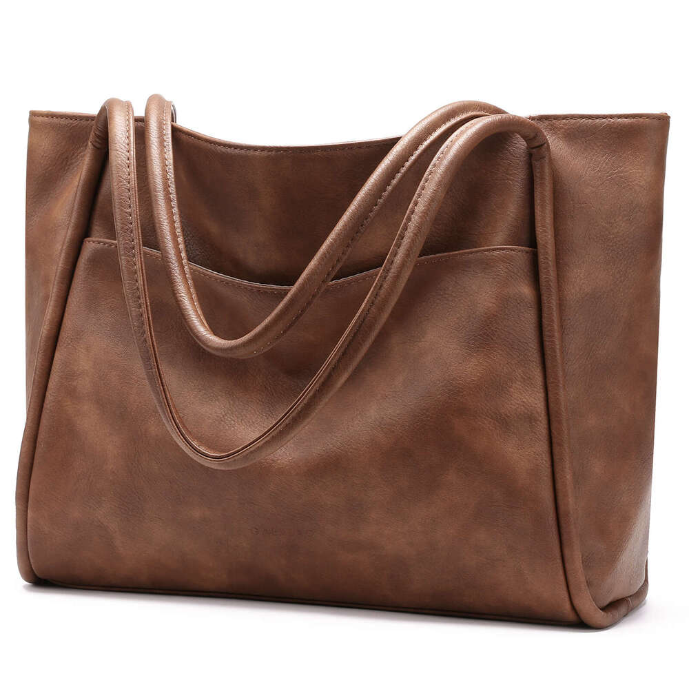 2025 New PU Leather Women's Tote Summer Handbag Large Capacity Shoulder Bag for Work Commute