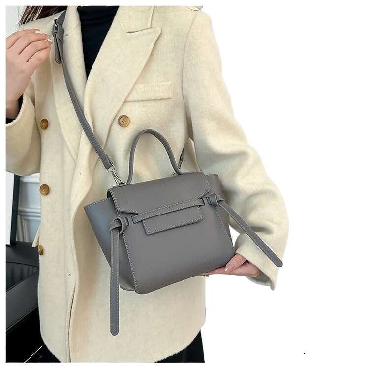 Designer Bag New Women S Belt Palm Grain Leather Crossbody With Winged Design Smile Strap Way Tote Shoulder Bag For Daily