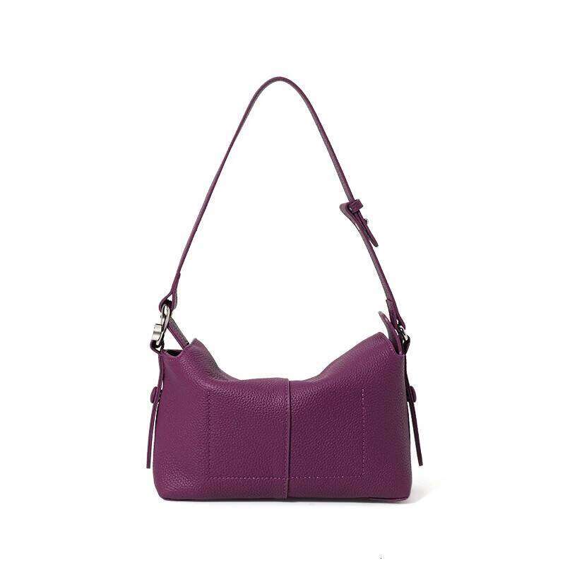 Bag Lady New Style Cross-Body Genuine Leather Underarm High-End Feeling Exquisite Dumpling White Match Single Shoulder Bag