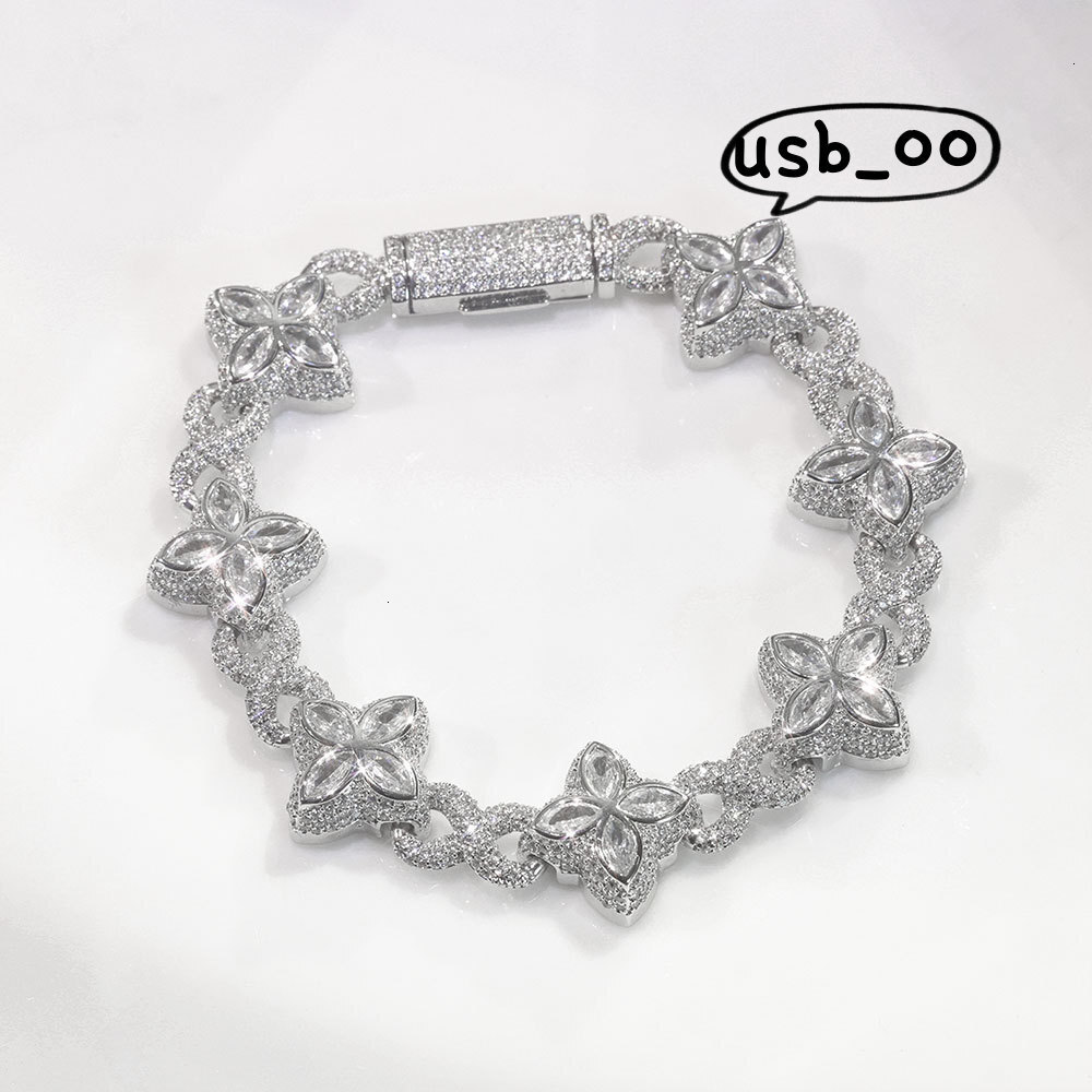 Hip-hop High quality style Miami Cuban chain VVS Moissanite cross infinity symbol necklace unisex