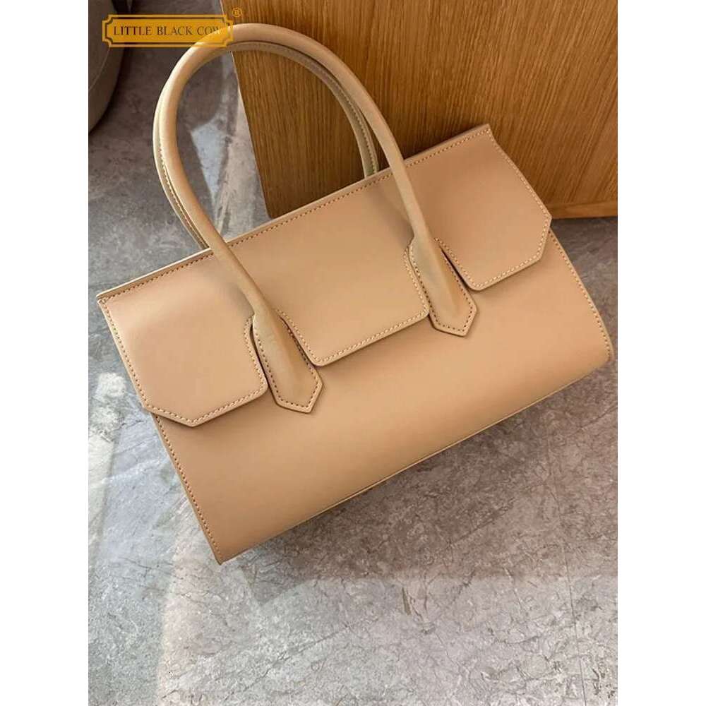 Elegant Office Ladies Totes Handbag Flap Cowhide Genuine Leather Business Women Strap Shoulder Bag New Sling Crossbody Bags