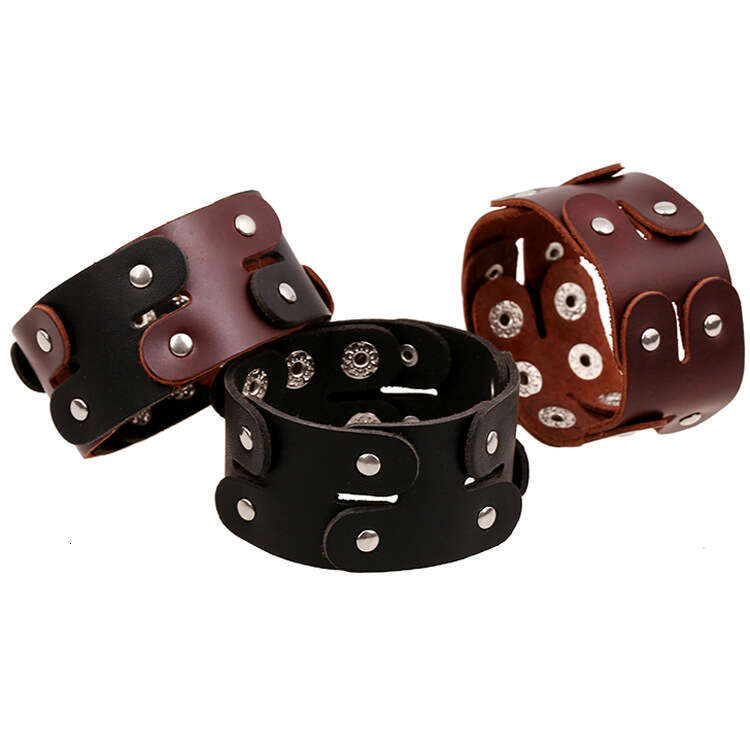 Genuine Leather Punk Small Accessories Low Price Cowhide Bracelet