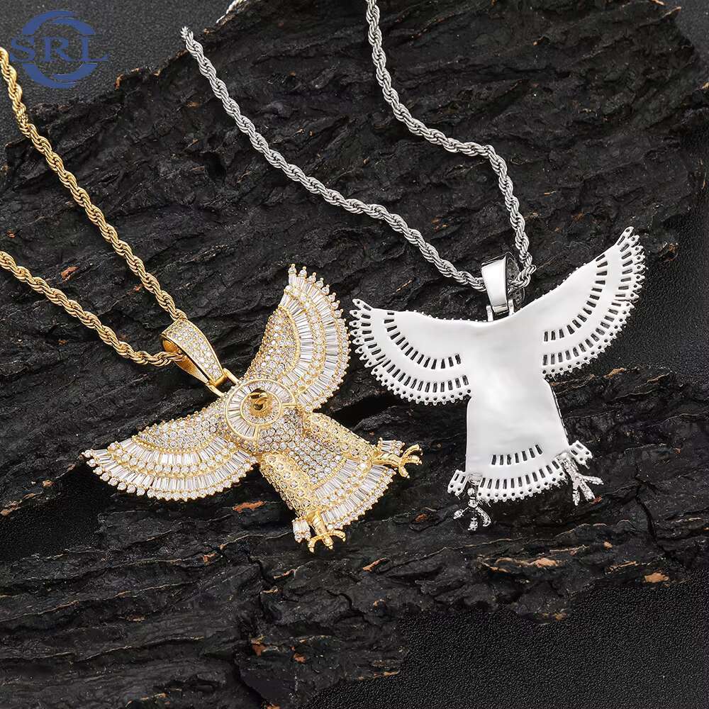 Wholesale Moissanite Pendant 18K Electroplating Necklace Moissanite ZIRCON Diamond Iced Out Hip Hop Necklace