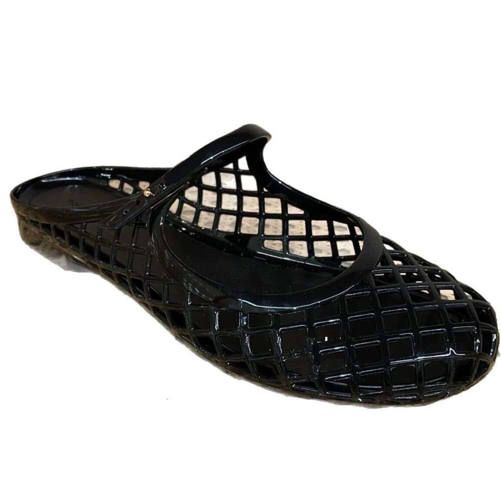 Cowhide Version ~ Korean Style Niche Hollow Out One-Strap Closed-Toe Half Slippers for Women Summer Outdoor 2025 Sandals