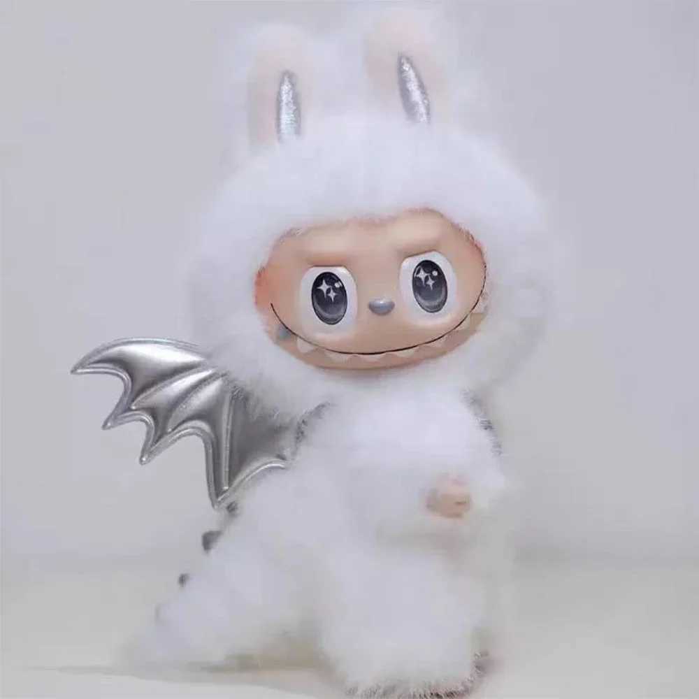 Labubu Doll Plush Ceremonial Dress Cherub Pendant Reprint Version Cute Ornament Pink Girl Birthday Present Z250529