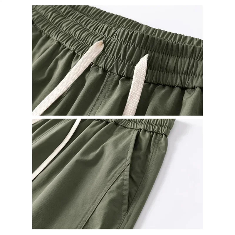 Mens American Style Vintage Cargo Pants Baggy Outdoor Sports Ripstop Trousers Multi Pockets Straight Leg Casual Pants Male 250527