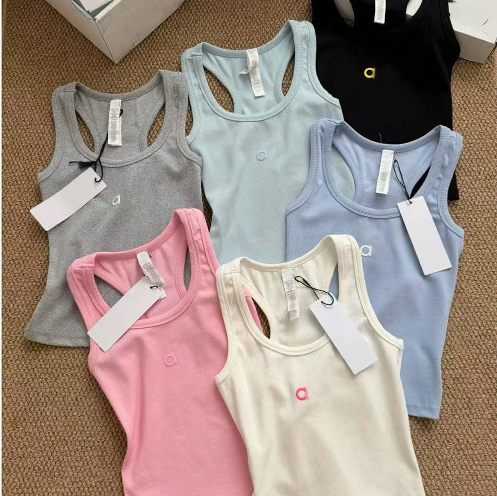 Women's Tanks polo Camis Alphabet diamond knit camisole women's sleeveless top It a versatile base for slimming and shaping