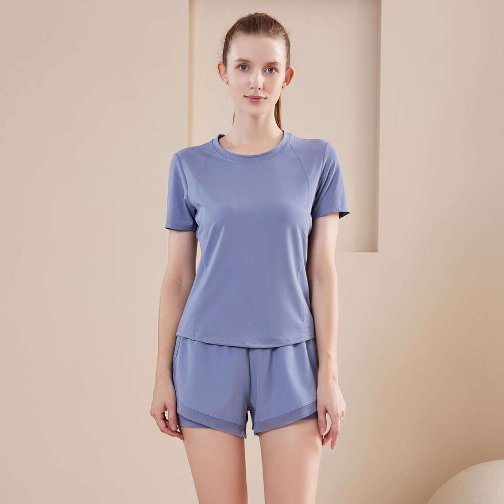 High Quality Sports Yoga Clothes, Summer Quick Drying And Slimming Running, Sports Training And Fitness Clothes, Two-piece Yoga Set For Women, Free De