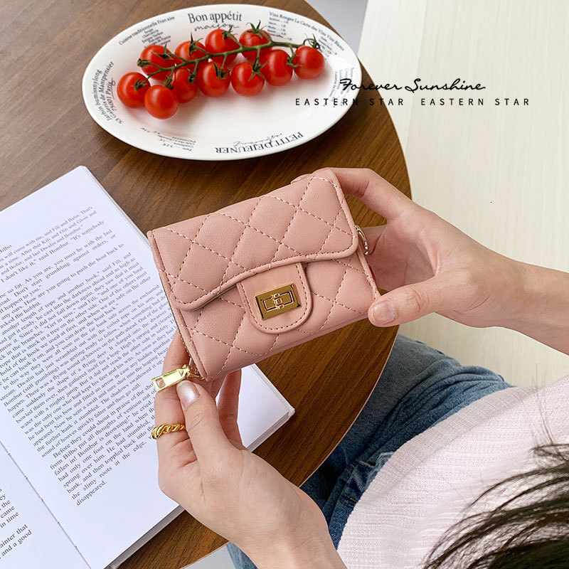 Fashion Wallet Free delivery Women Unisex Everyday Use Travel Vintage Leather Mini Snap Zipper Brown Card Holder Short Long