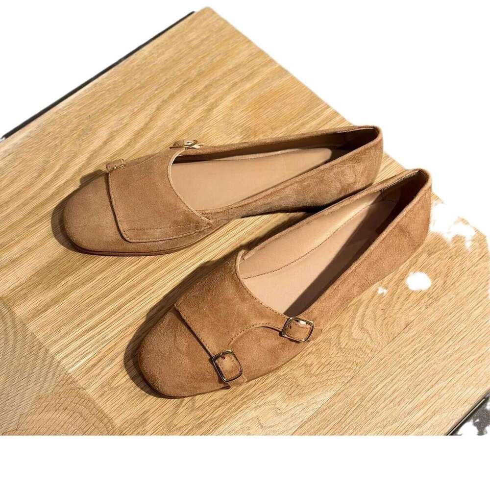 Genuine Leather Niche Design Soft Sole Flat Slip-On Loafers for Women Summer Autumn New Mary Jane Single Shoes