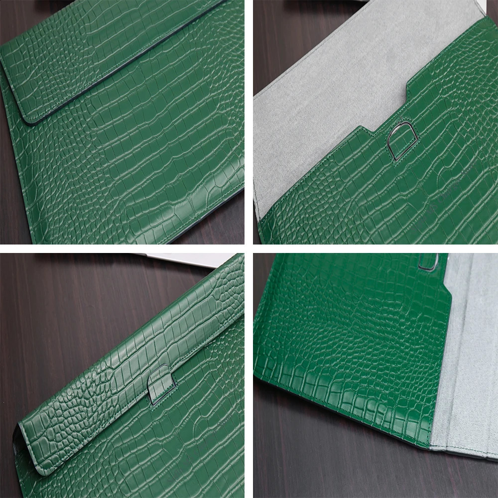 Laptop Sleeve for Pro 14 M4 Max PU Cover Pattern Leather for Air 13 13.6 inch Air15 M3 Case 250526