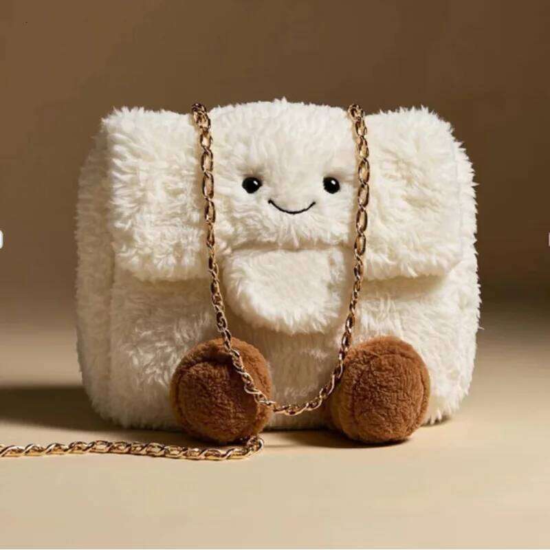 Hot Selling Jellycat Small Fragrant Style Ling Grid Chain Hair Summer New Handbag Daifei Bag Stuffed Animal Plush Toy Girl Birthday Gift Designer Bags
