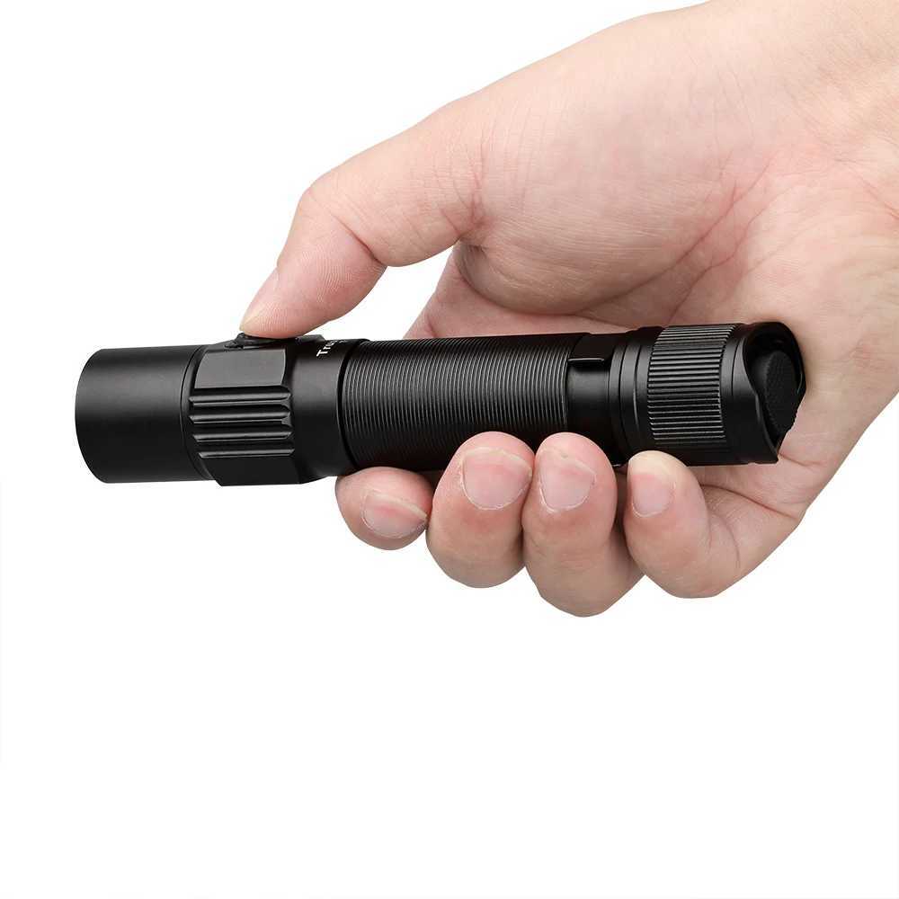 Trustfire T10R Tactical LED Flashlight 1800 Lumens Powerful Type C USB Rechargeable 18650 Torch Lamps High Power Lamp Dual Switch XJ250529