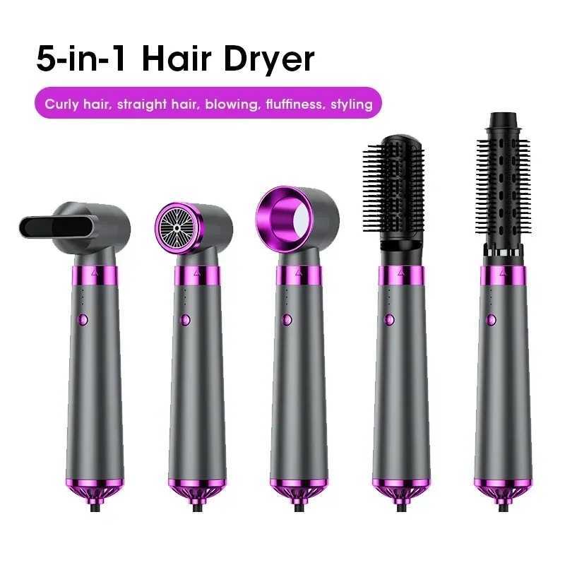5 In 1 Hair Dryer Negative Constant Anion Hair Dryer Brushless Motor For FastDrying Multifunctional Hair Straightener StylerCombXJ250528