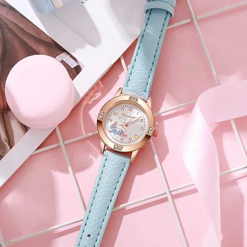 Sanrio Sanrio Hello Kitty Watch Kawaii Kuromi Cinnamoroll Quartz Casual Fashion Melody WristWatch Women Kid Girl Children Birthday Gift XJ250529